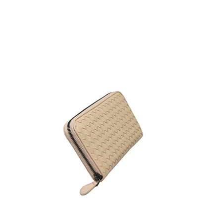 Intrecciato Leather Wallet - Beige - Image 2