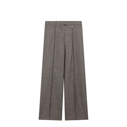 Prince of Wales Wool-Blend Trousers - Image 1