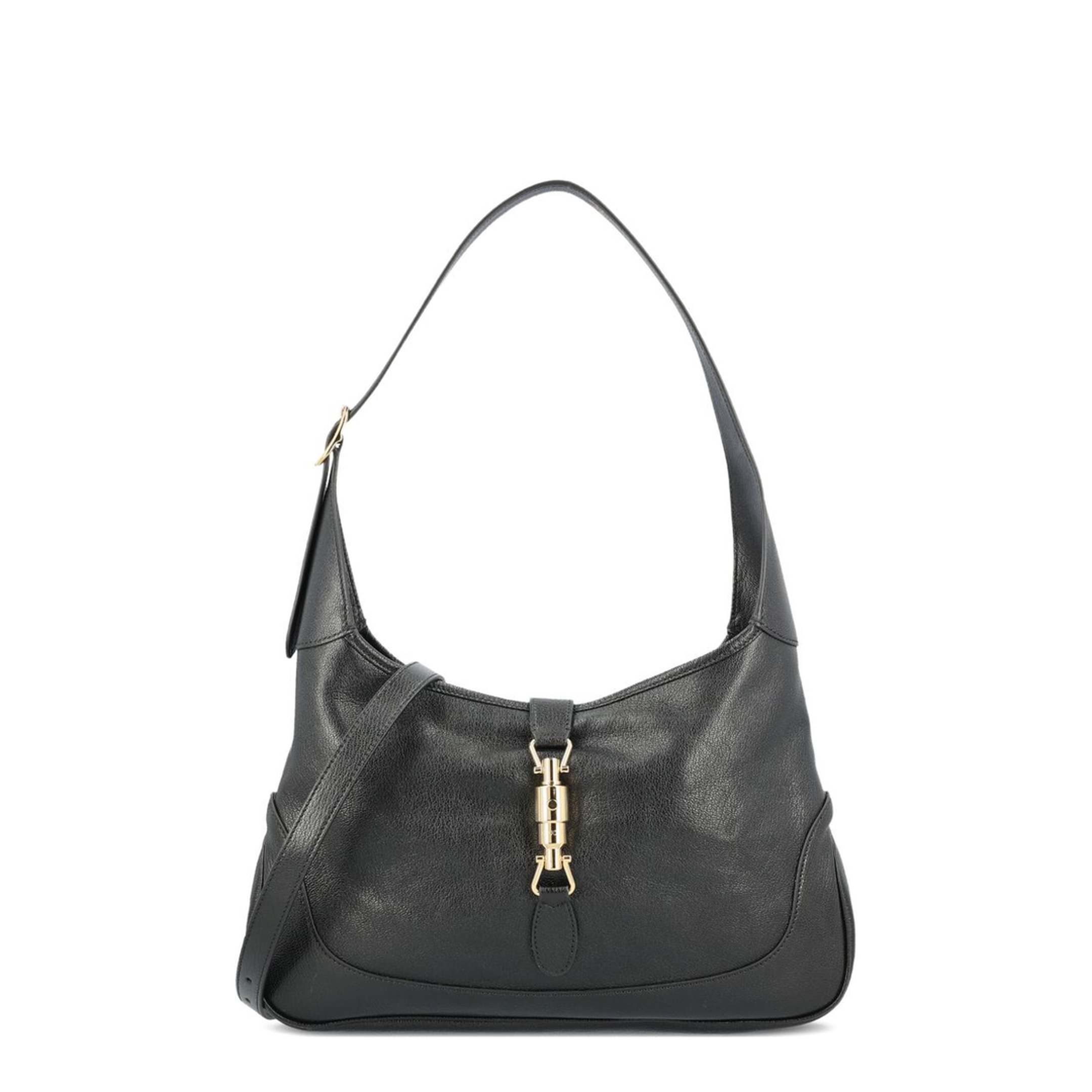 Jackie 1961 Medium Soft Grainy Leather Shoulder Bag - Black - Image 1