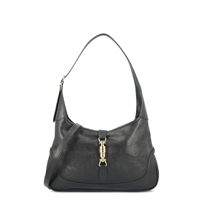 Jackie 1961 Medium Soft Grainy Leather Shoulder Bag - Black - Image 1