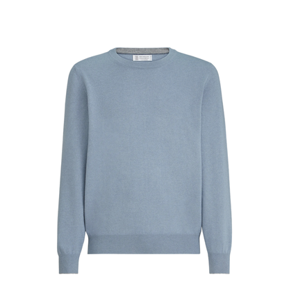 Crew-Neck Sweater Blue - Image 1