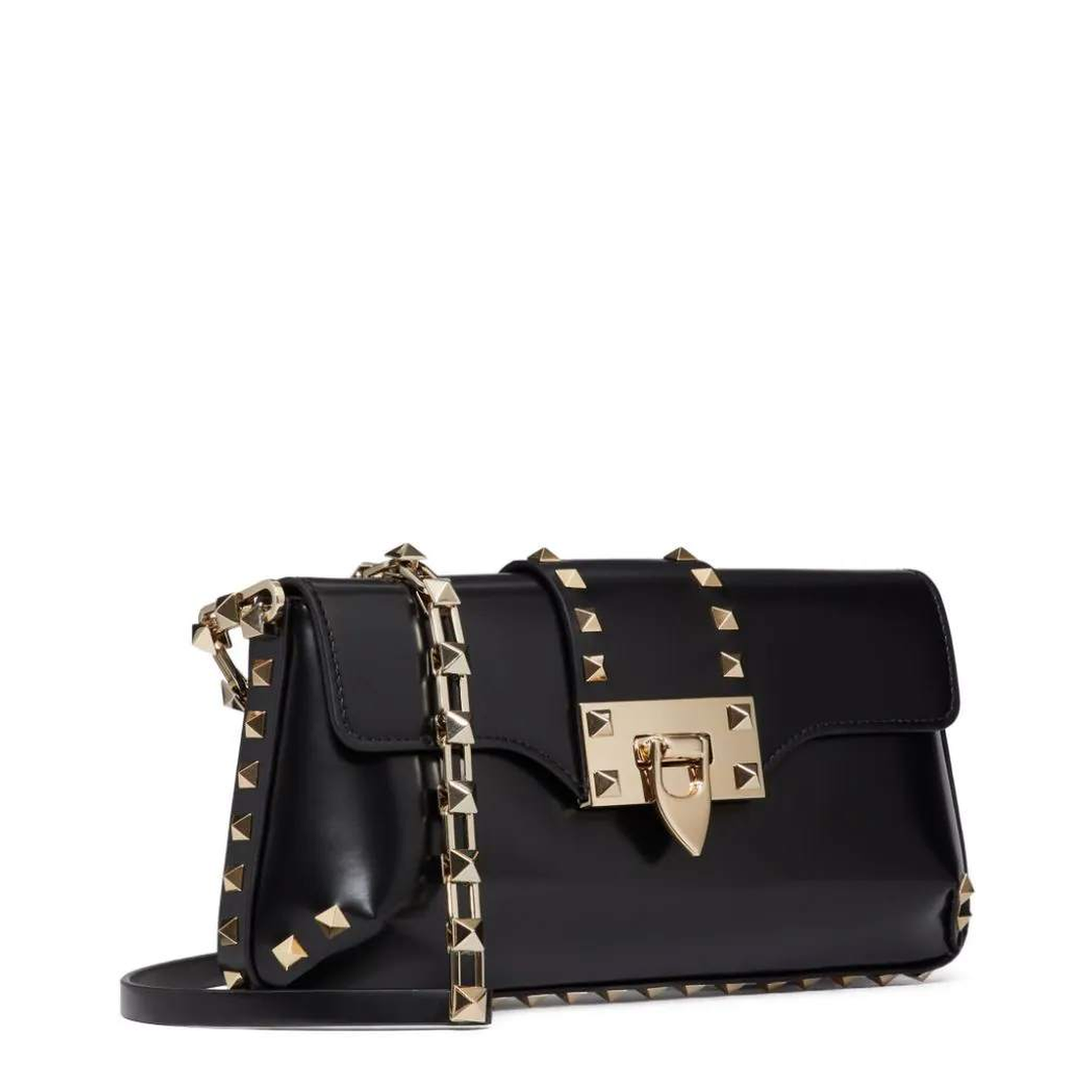 Garavani Rockstud Shoulder Bag in Brushed Leather - Image 2
