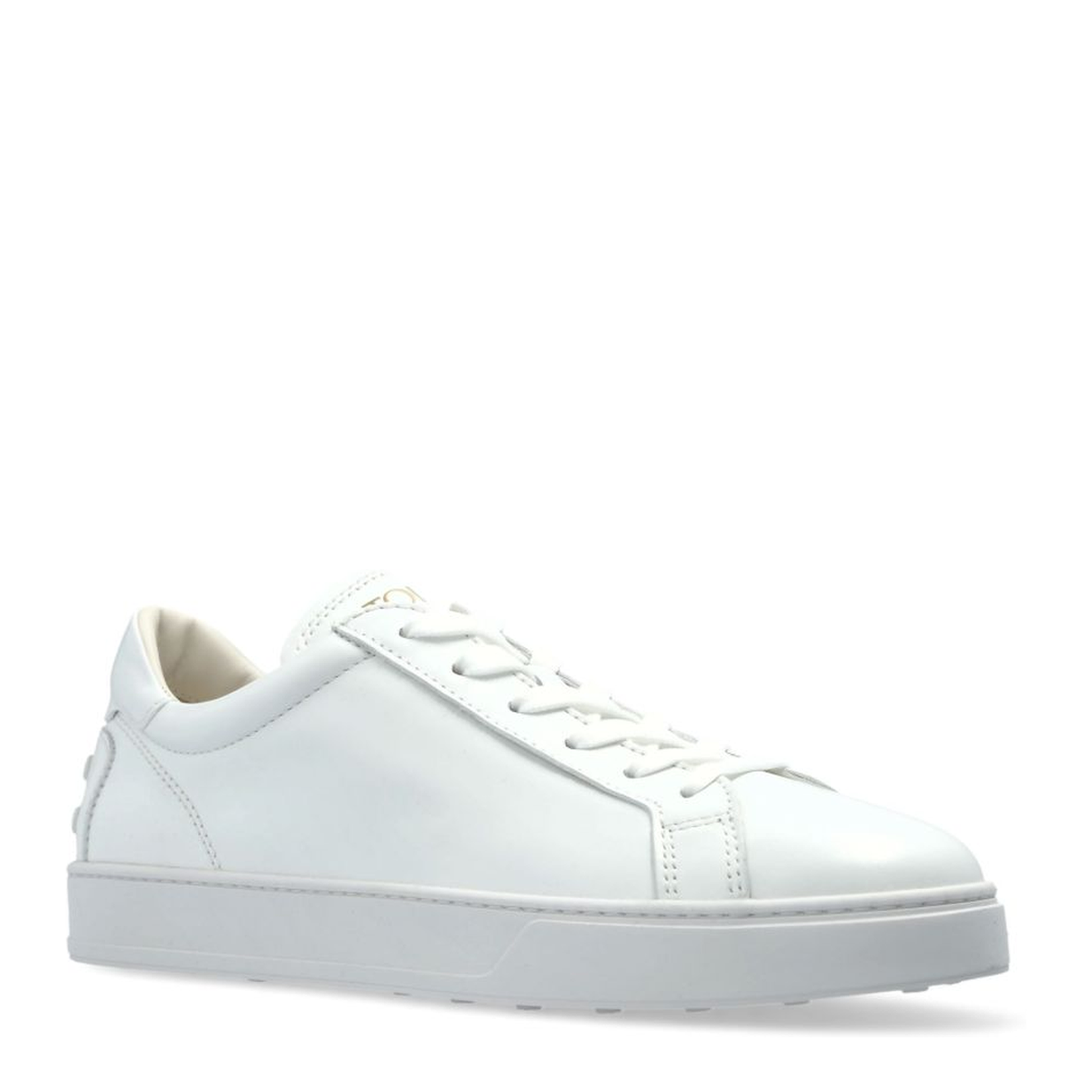 White Front Lace-Up Fastening Round Toe Flat Sole - Image 2