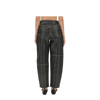 Organic Cotton Denim Jeans - Black - Image 3