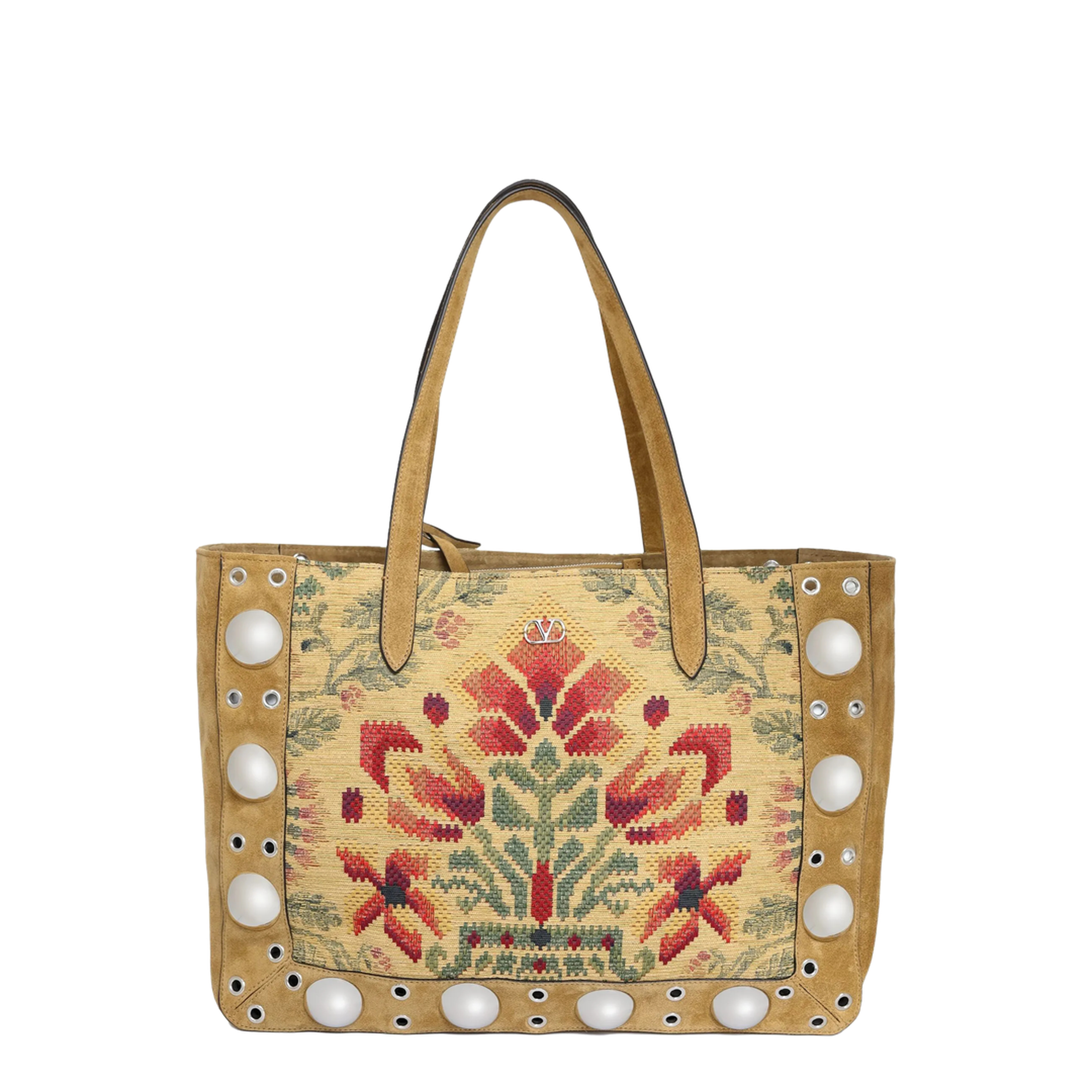 Medium Tote Bag Nellcôte in Jacquard Fabric - Image 1