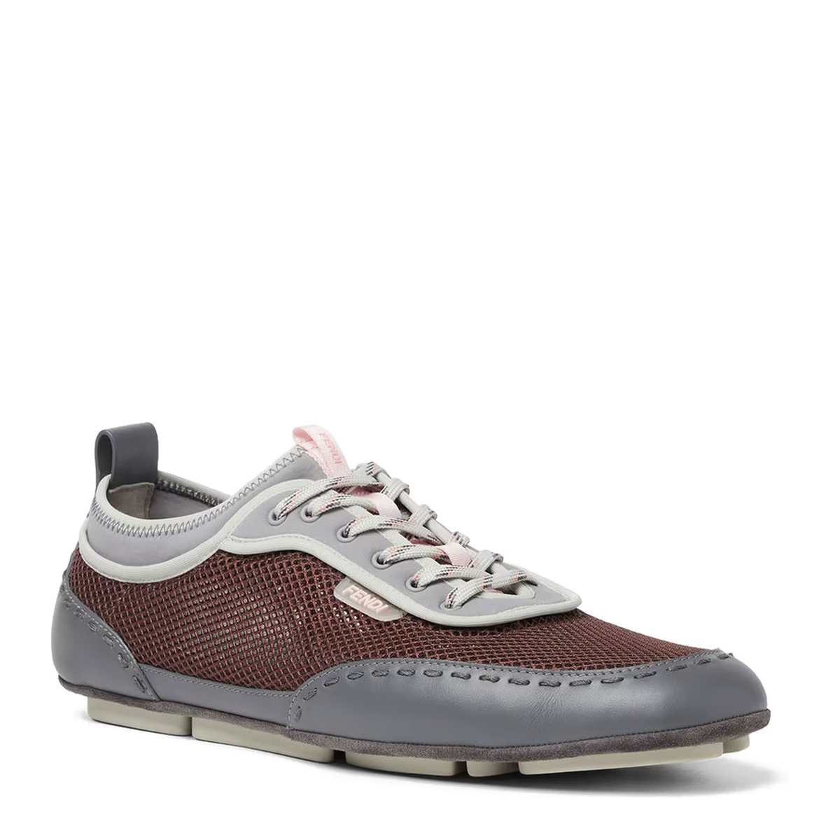 Fit Mesh And Leather Sneakers - Image 2