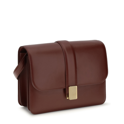 Box Calf Crossbody - Oxblood - Image 2