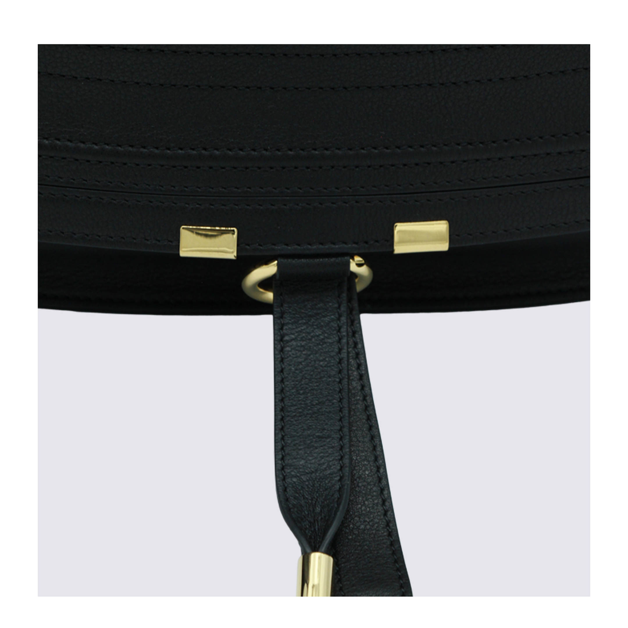 Marcie Small Calfskin Shoulder Bag - Black - Image 8