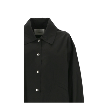 Single-breasted Logo Jacket - Black - Image 2