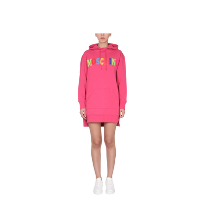 Dress with Multicolor Flocked Logo - Image 1