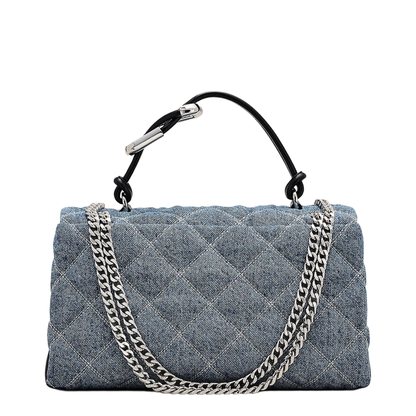 The Quilted Denim Dual Convertible Bag - Image 2