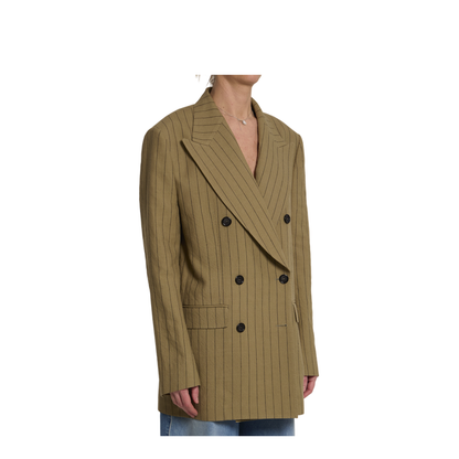 Double-breasted linen jacket - Image 2