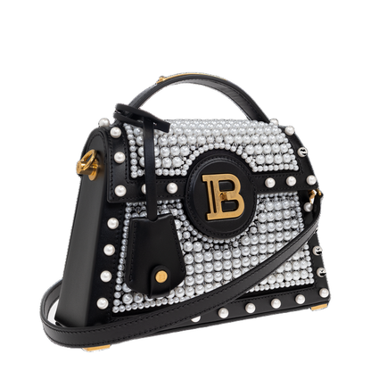 B-Buzz Dynasty Bag in Leather and Embroidered Satin - Image 4