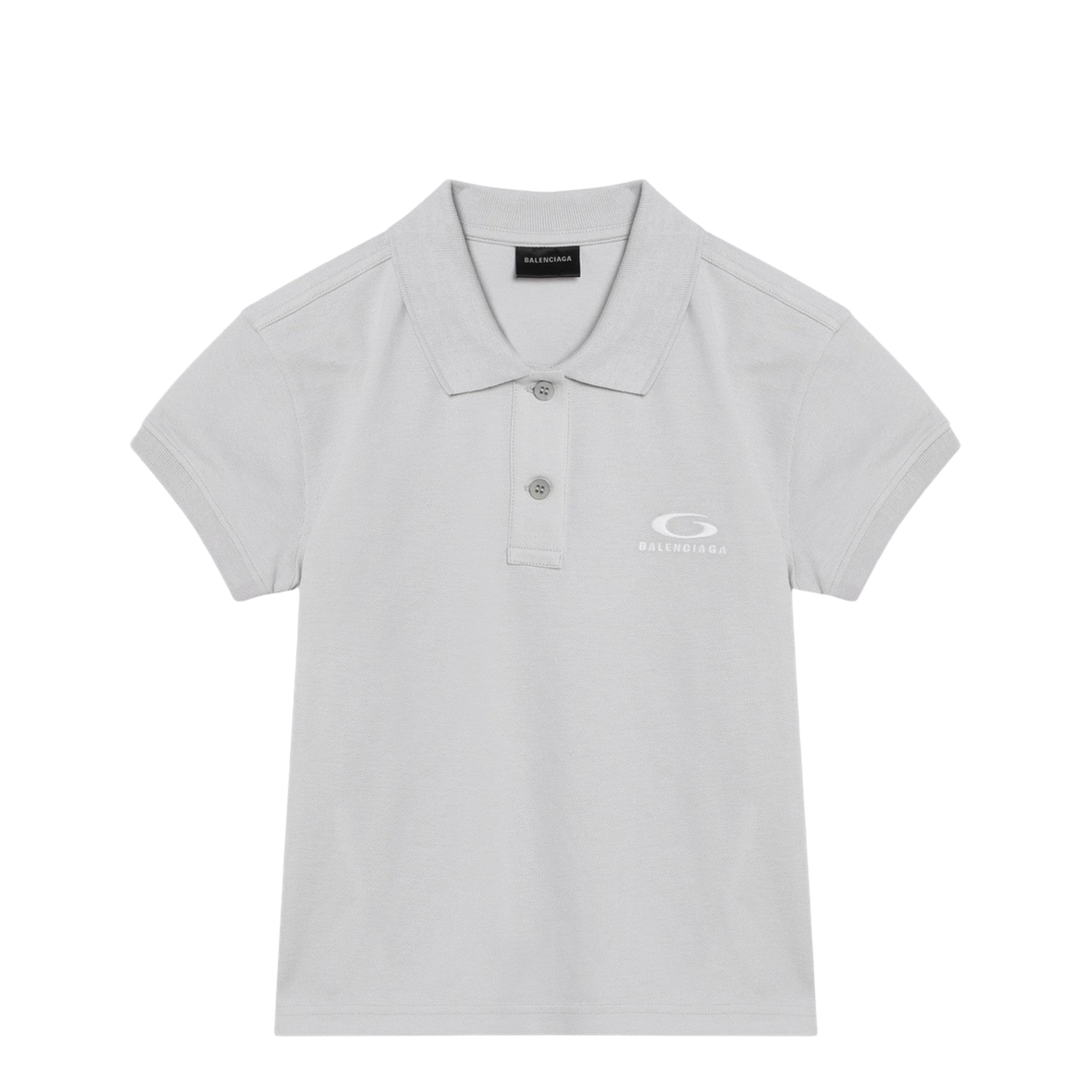 Cotton Pique Polo Shirt With Sport Icon Logo - Image 1