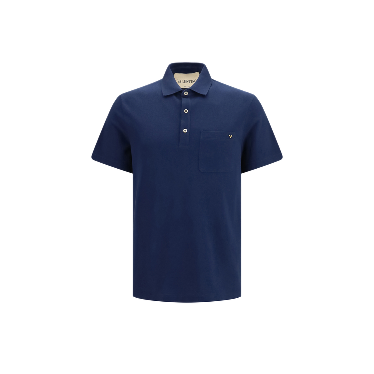 Cotton Piqu Polo With Vlogo - Image 1