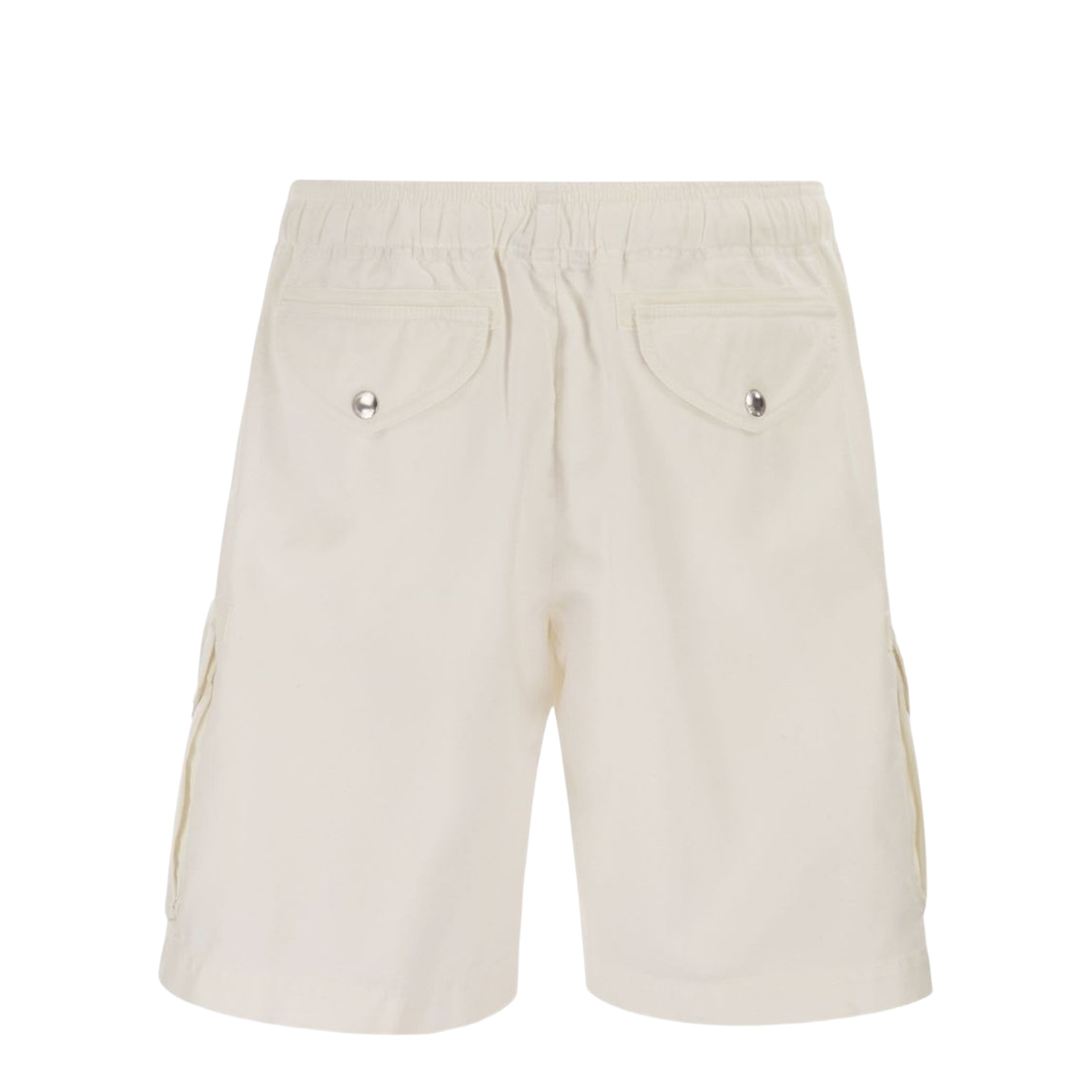 Drawstring Cotton Cargo Shorts - Image 2