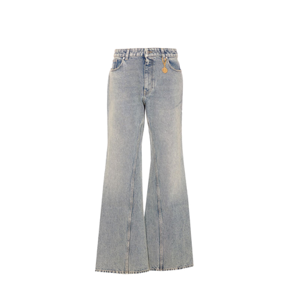 Mid Blue Vintage Wash Bootcut Jeans - Image 1