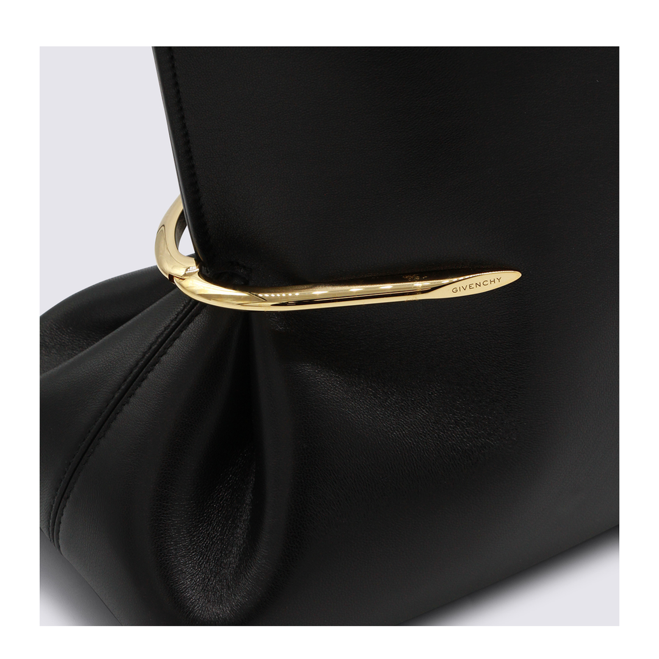 Pinch Nappa Leather Tote - Black - Image 7