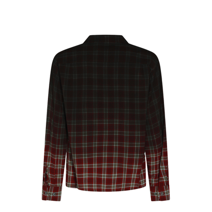 Red Gradient Check Shirt - Image 4