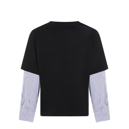 Long Sleeve Cotton Crew-Neck T-Shirt - Image 4