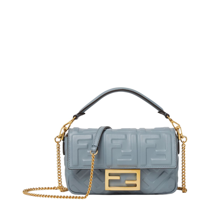 Crossbody Bag Leather Light Blue - Image 1