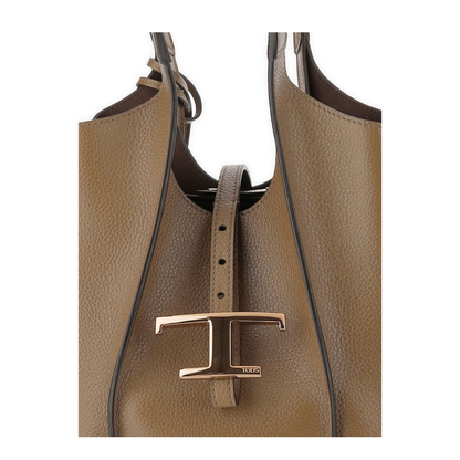T Timeless Shopping Bag in Leather Mini - Image 5