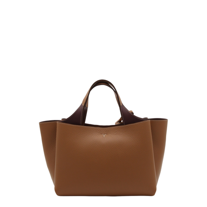 T Timeless Mini Calfskin Top-Handle Bag - Kenya Bordeaux - Image 6