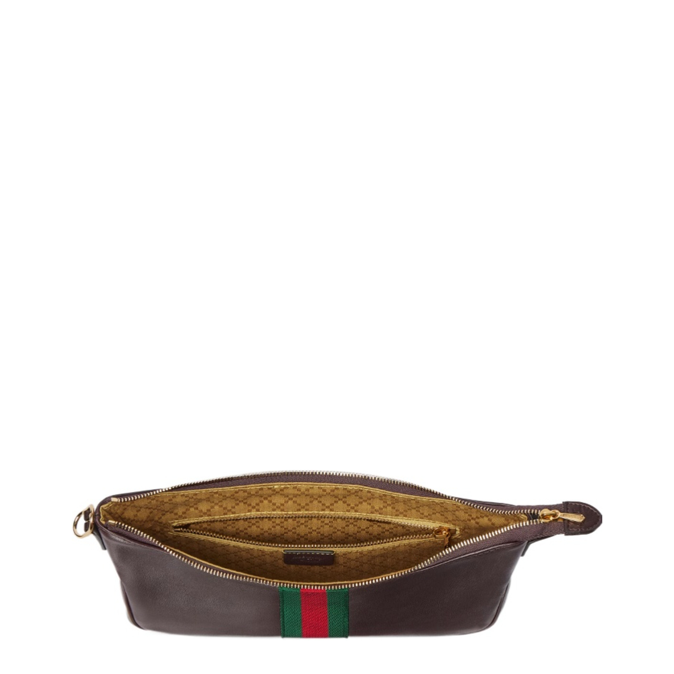 Lunetta small crossbody bag in dark brown leather - Image 5