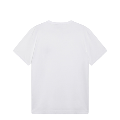 Cotton T-shirt with logo plaque in optic white - Image 2