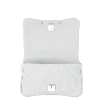 Seal Small Lambskin Shoulder Bag - Light Blue - Image 4