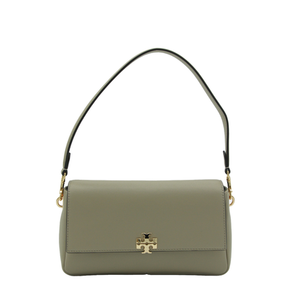 Charlie Small Leather Shoulder Bag - Soft Cement - Image 2