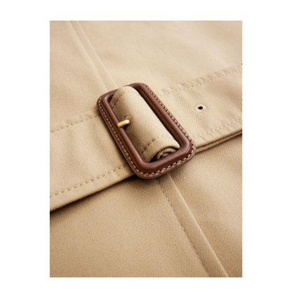 Chelsea Cotton Trench Coat - Beige - Image 5