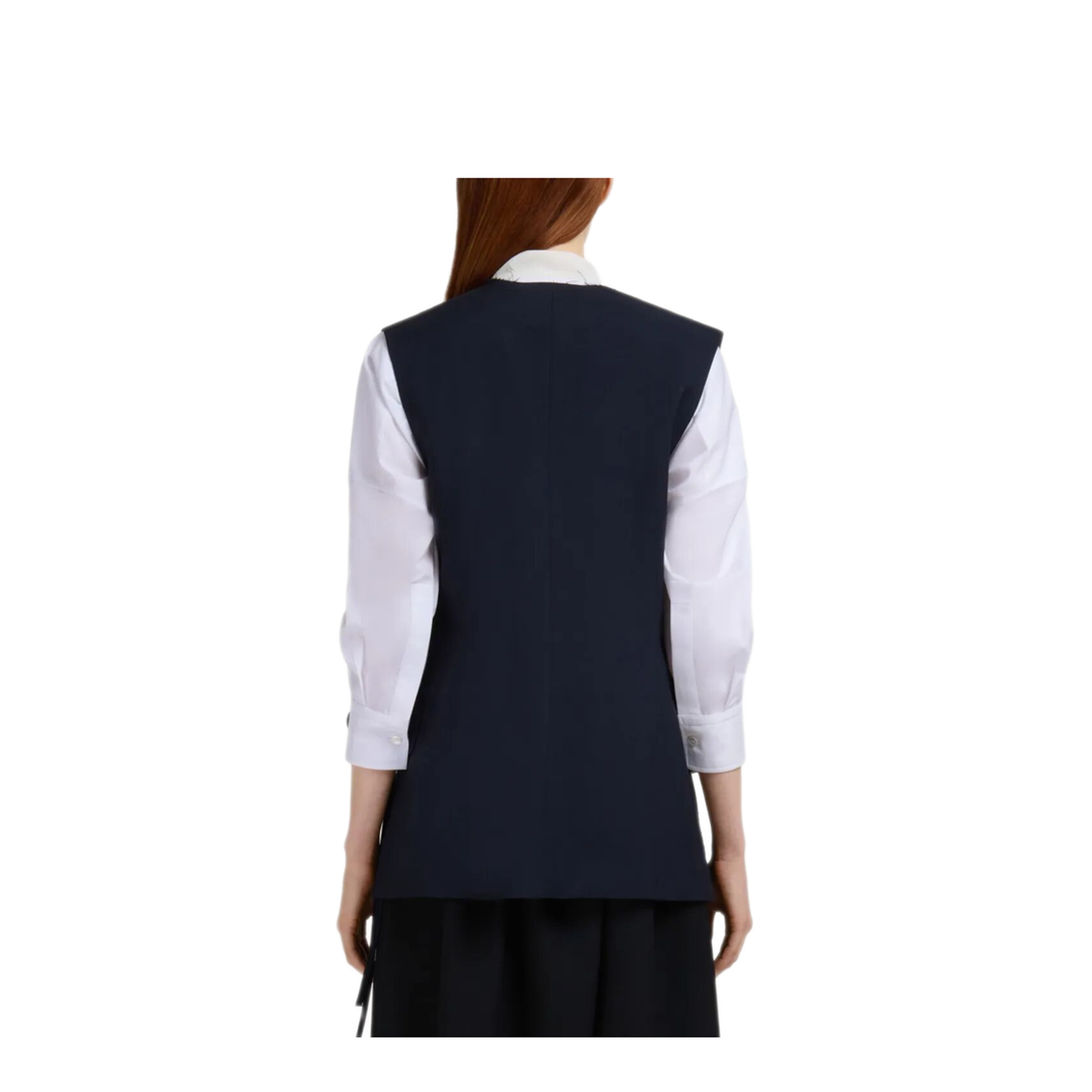 Wool Waistcoat with Side Slits - Image 3