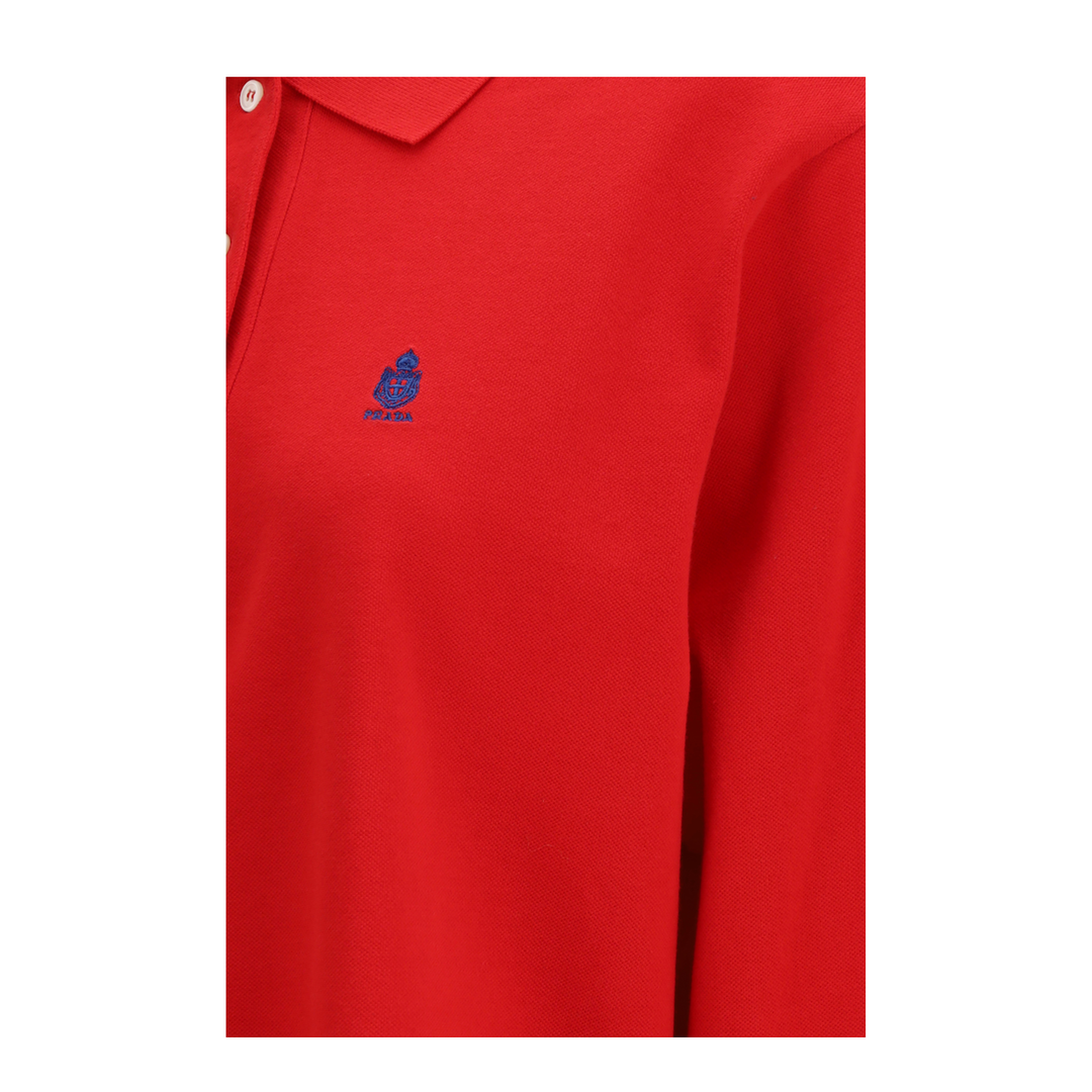 Long-sleeve cotton piqué Polo - Image 3