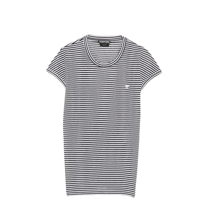 Striped Viscose T-Shirt - Image 1