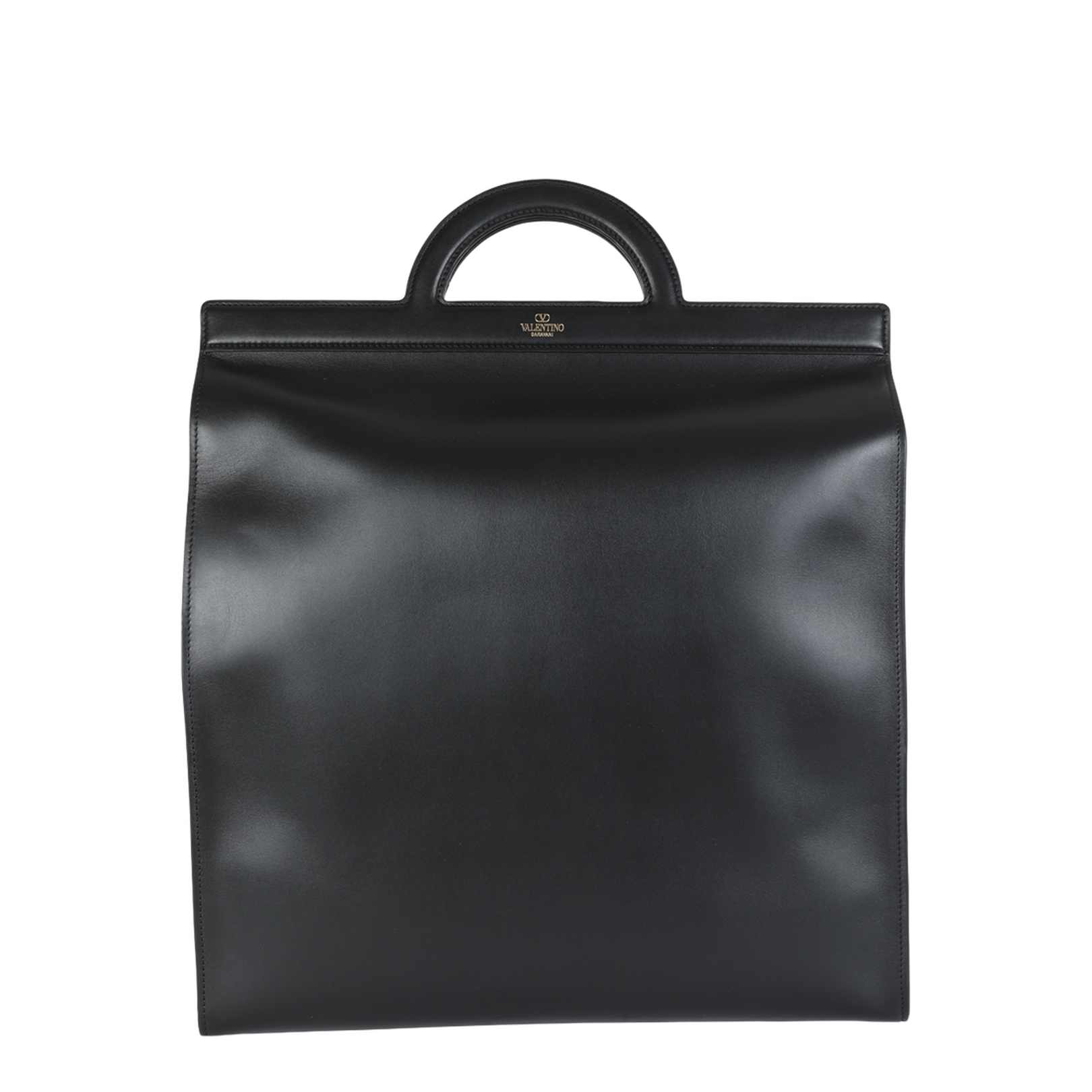 Garavani Leather Handbag with Frontal Logo Print - Image 2