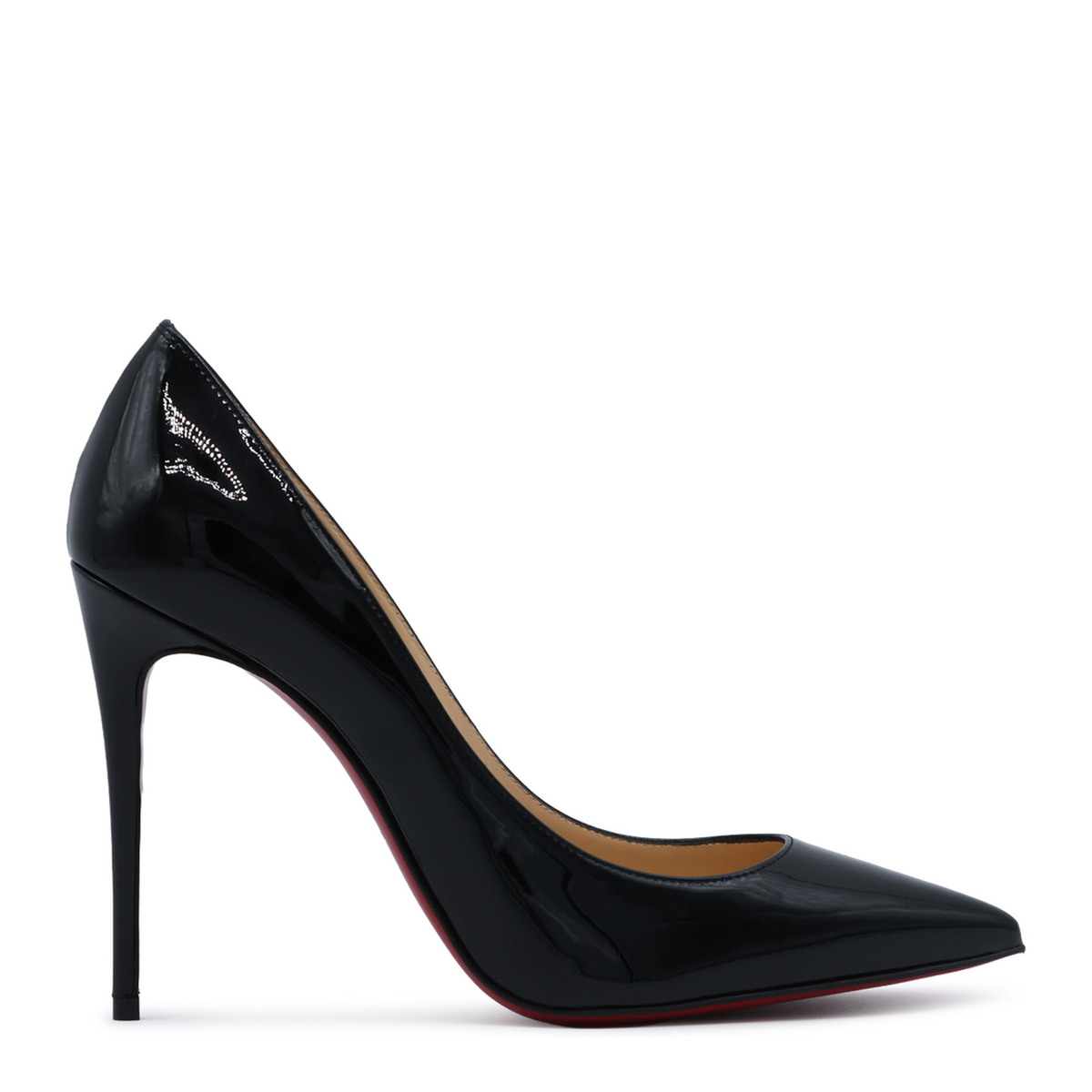 Black Patent-Leather Stiletto Pumps - Image 1