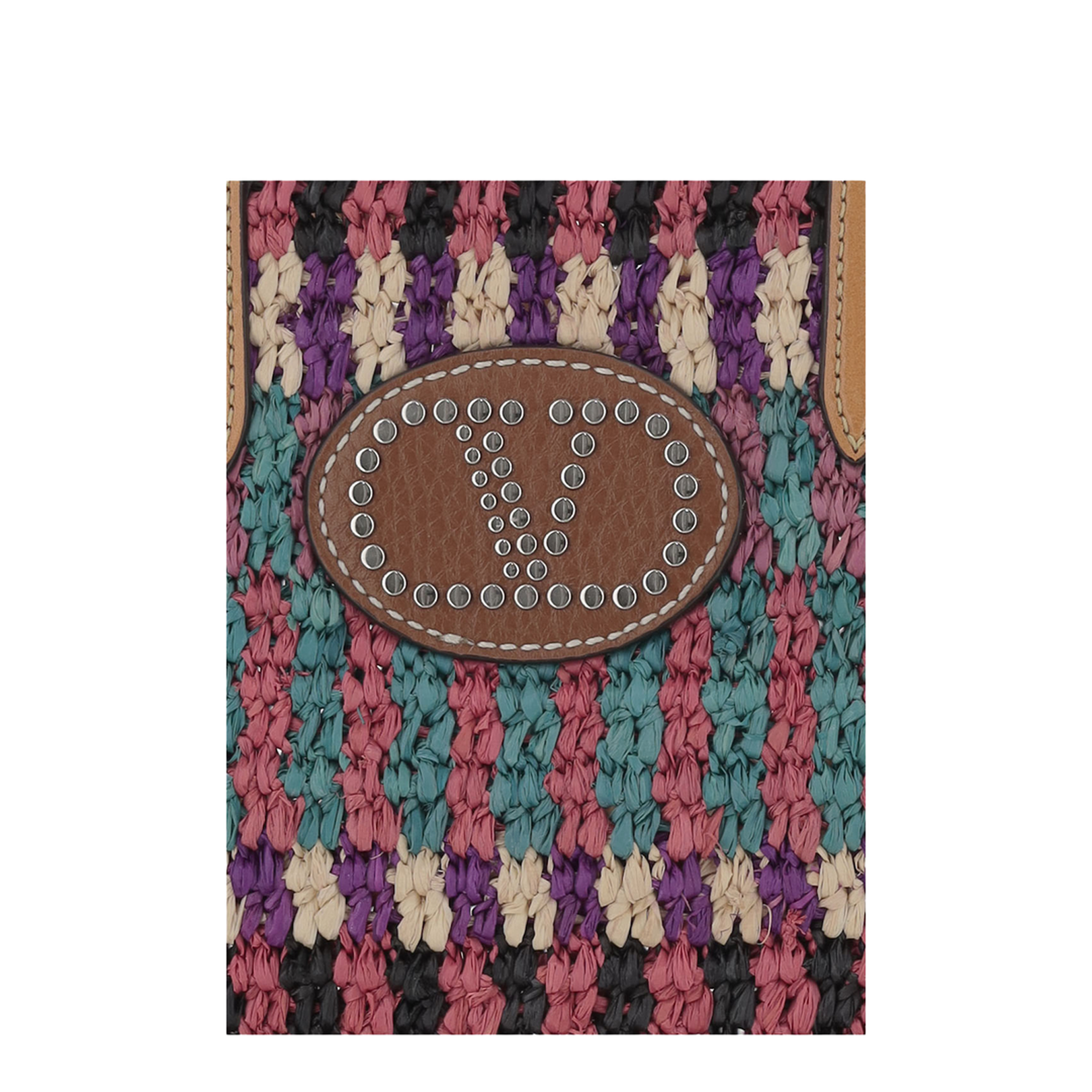 Multicolor Crochet VLogo Handbag - Image 3