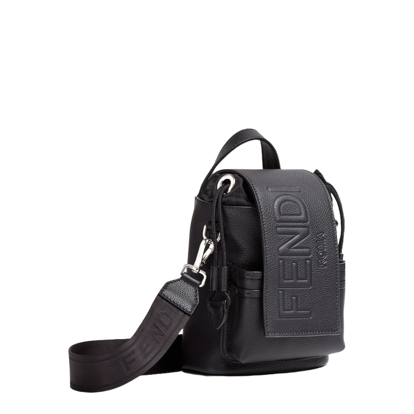 Roma Mini Leather Crossbody Bags - Black - Image 2