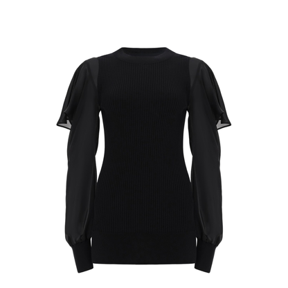 Shirt with Semi-Transparent Sleeves - Image 1