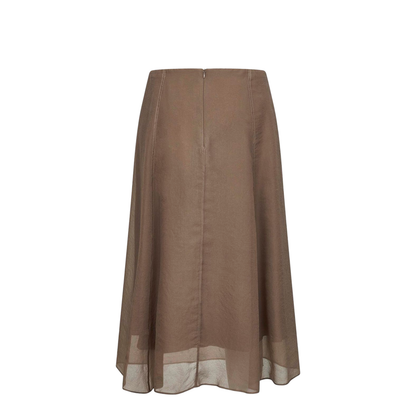 Silk Midi Skirt - Image 1