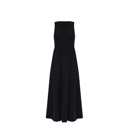 Technical Cady Sleeveless Dress with Pleats - Image 1