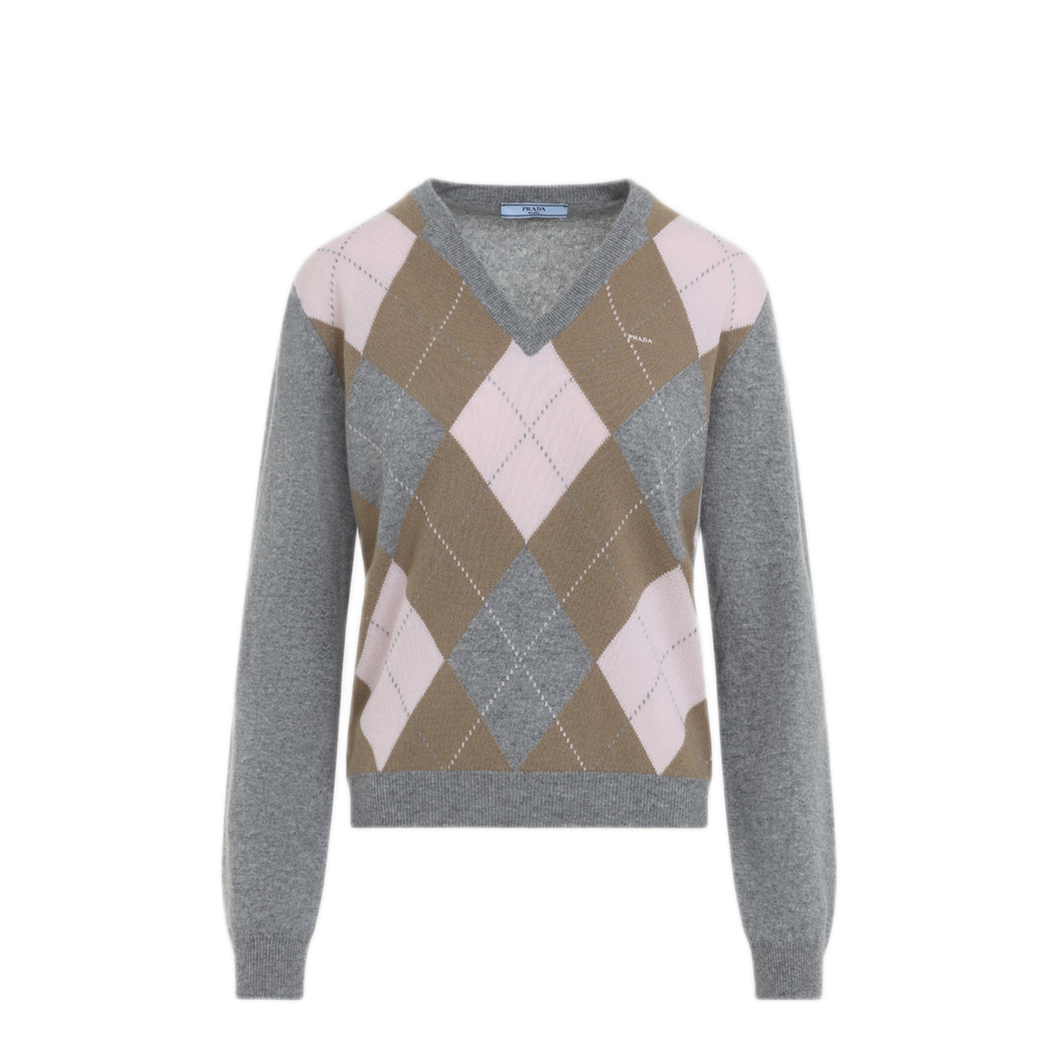 Argyle V-Neck Sweater - Image 3