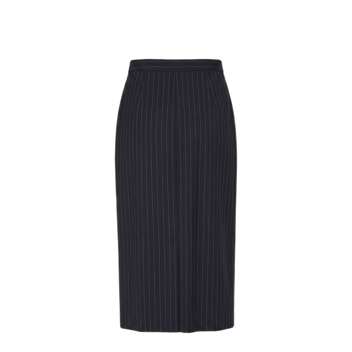 Midi Striped Wool Skirt - Image 2