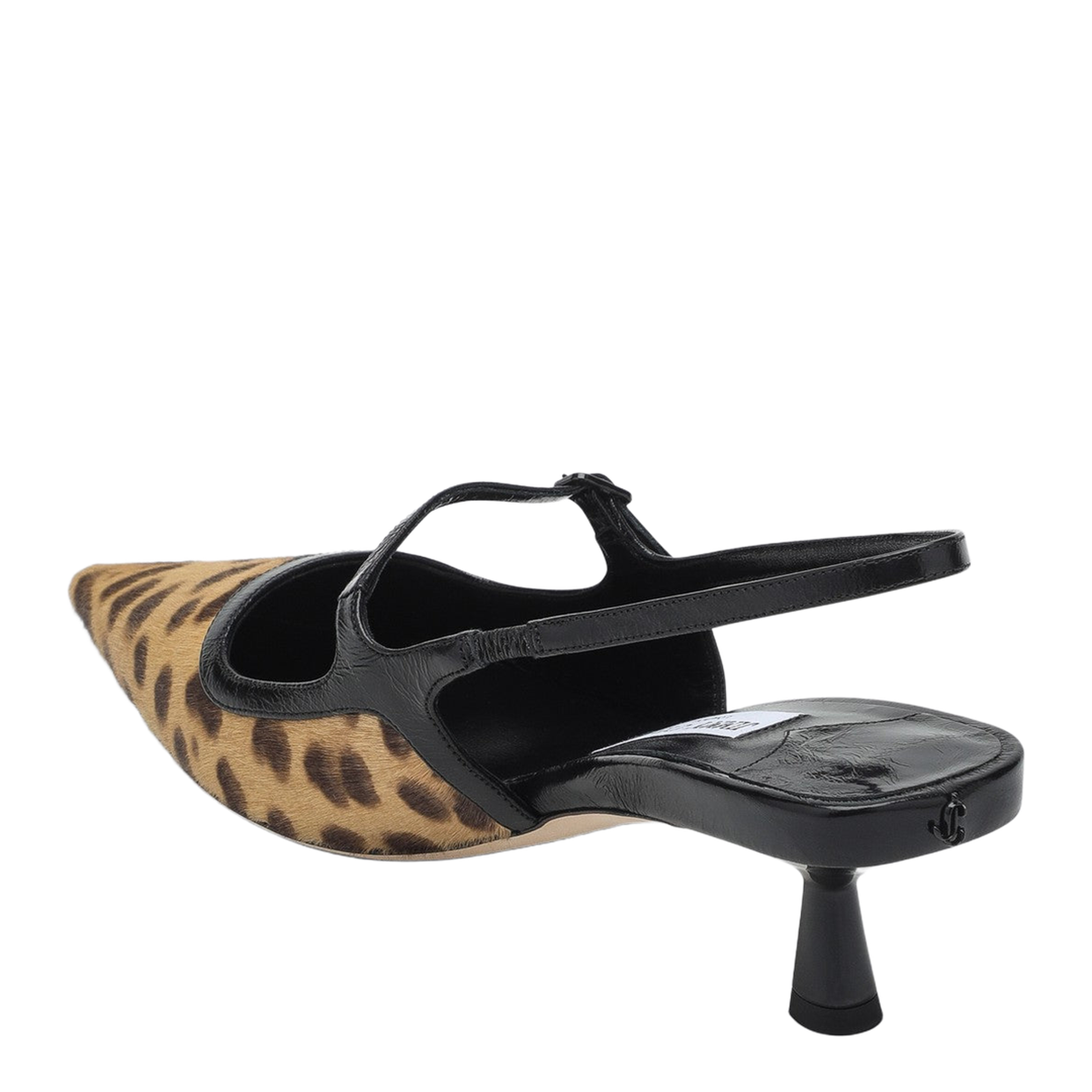 Slingback in Leopard Print Pony Skin - Image 2