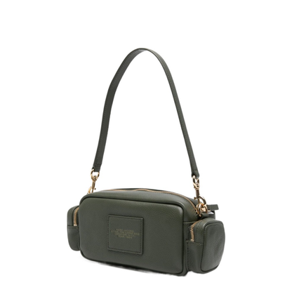 Cargo Shoulder Bag Leather Green - Image 2