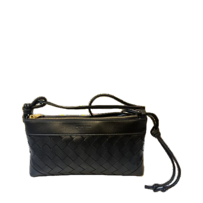 Andiamo Leather Crossbody Bags - Black - Image 1