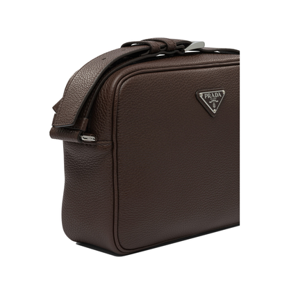 Leather Crossbody Bag Brown - Image 4