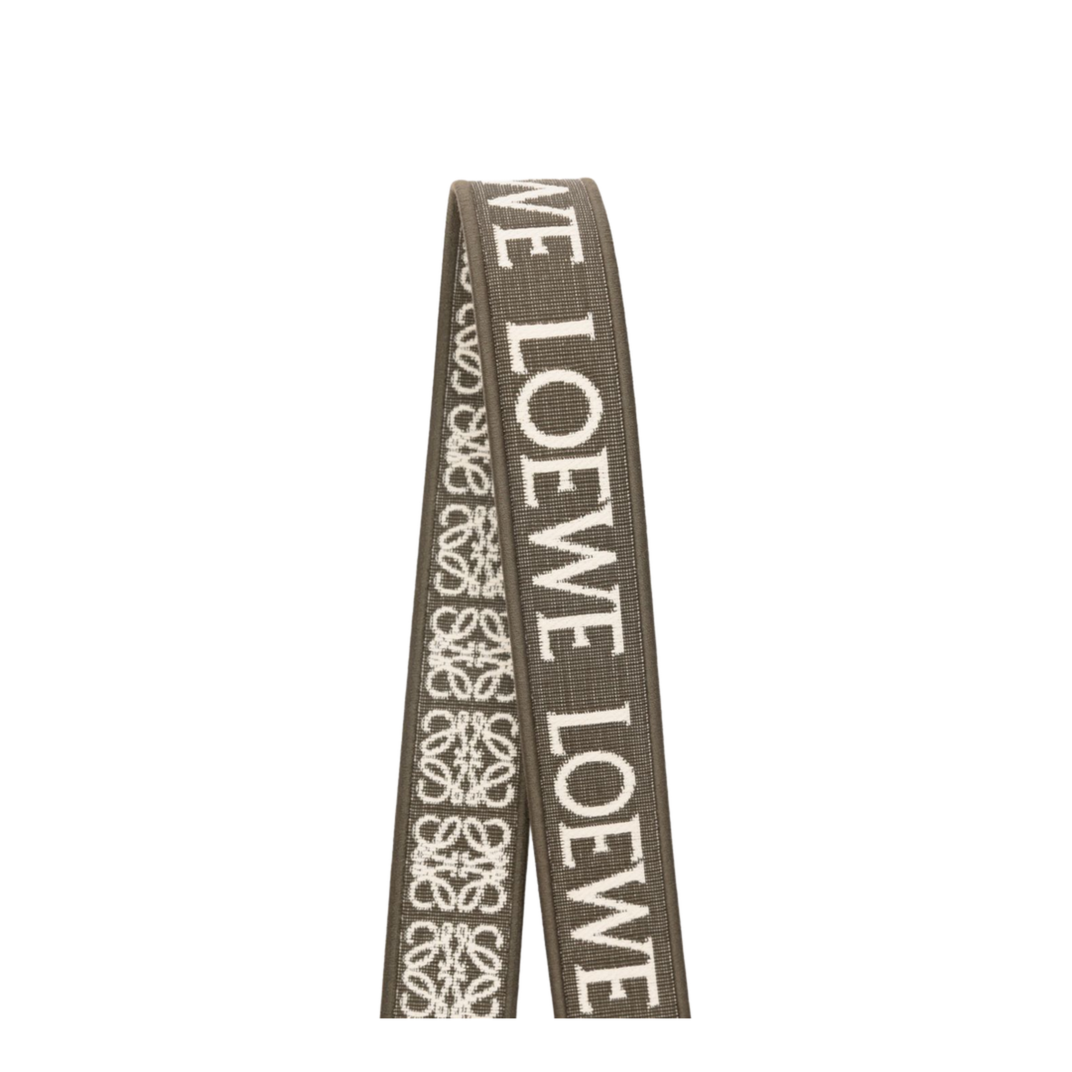 Anagram Adjustable Calfskin Strap - Dark Khaki Green - Image 2