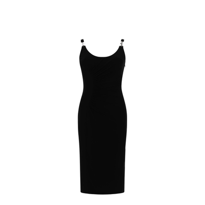 Draped Dress Black - Image 1